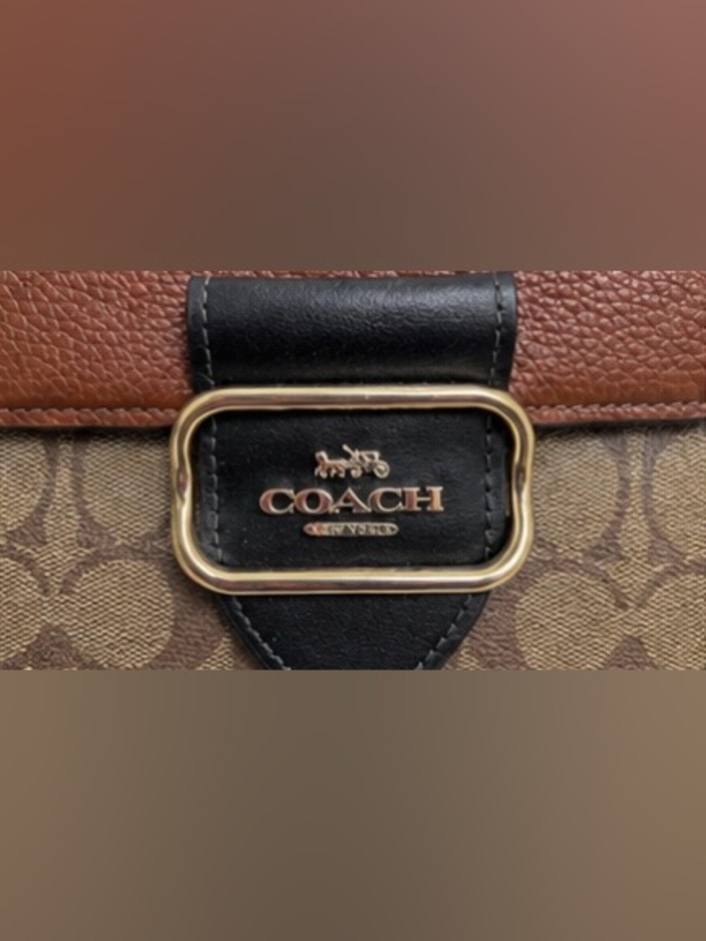 🤎 Coach Morgan Crossbody Bag | Brown Canvas & Leather Gold Hardware 🤎 - Picture 4 of 8